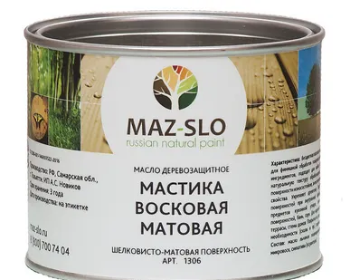 фото Мастика восковая матовая «MAZ-SLO»