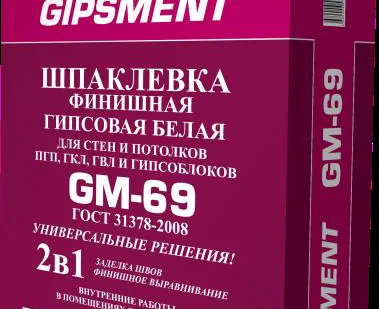 фото Шпаклевка гипсовая финишная белая GM-69