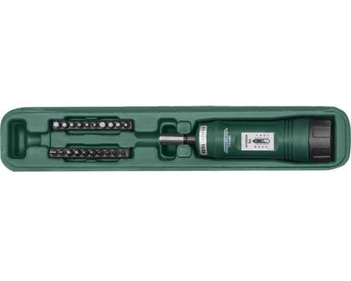 фото T10148 Отверточная рукоятка динамометрическая 1/4"DR 1-8Nm с набором бит 21