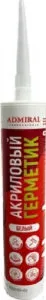 фото Силикон "АДМИРАЛ" акриловый белый 280 мл. /24шт. Д (Вывод ассортимента! )