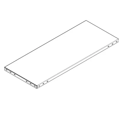 Фото №0 Складская полка 400х900мм, белый