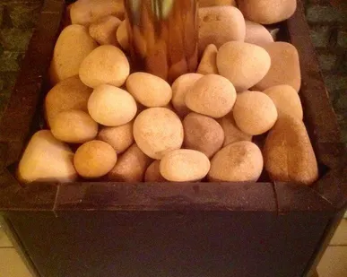 фото Камин выложенный камнем