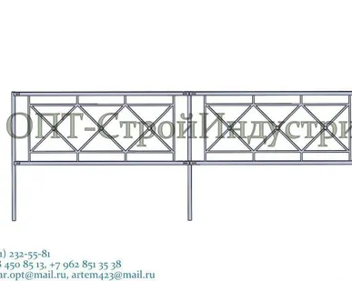 фото Дорожное ограждение для пешеходов тип 3