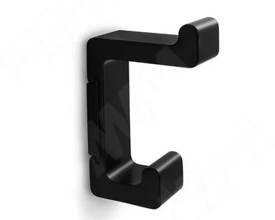 фото Крючок двухрожковый черный матовый (HK.13.BLM)