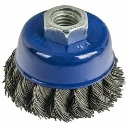 фото Кордщетка чашка для УШМ (жесткий витой ворс) 65 мм, ПРАКТИКА