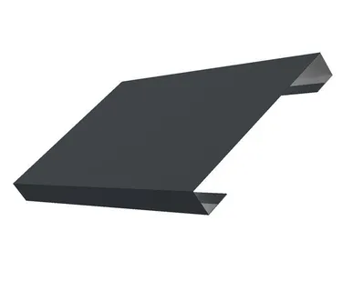 фото Ламель лицевая 150 жалюзи Texas 0,5 Quarzit PRO Matt RAL 7016 антрацитово-серый