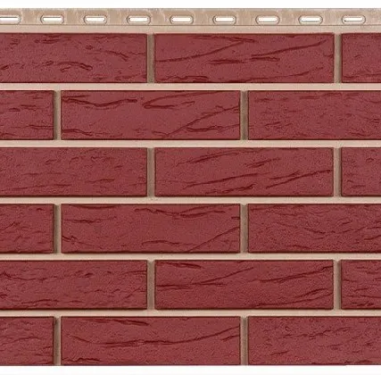 Фото №0 Фасадная панель Саман (бордо)3009