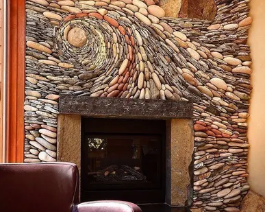 фото Камин из натурального камня