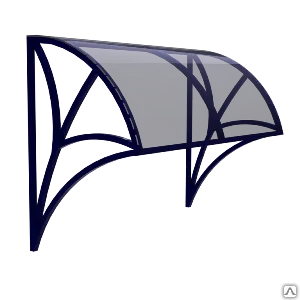 фото Кованый козырёк К-7