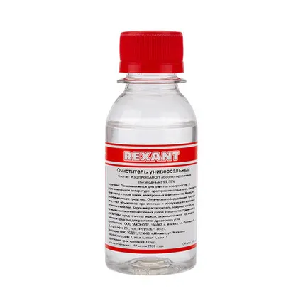 Фото №0 Очиститель универсальный, 100мл, флакон (абсолютированный 99,7%) REXANT
