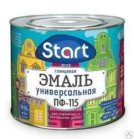 Фото №0 Эмаль ПФ-115 кремовая 0,8кг Старт