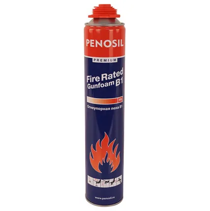 Фото №0 Пена профессиональная PENOSIL Premium Fire Rated Gunfoam B1, огнеупорная, 750мл