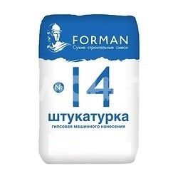 Фото №0 Штукатурка гипс м/н 35кг №14 ФОРМАН (40) П