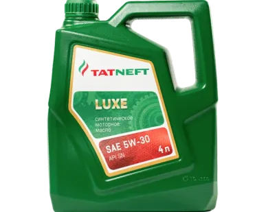 фото Масло моторное синтетическое Татнефть LUXE 5W-30 4 л 5W-30