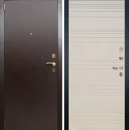 Фото №0 Входная дверь 1А медный антик-63