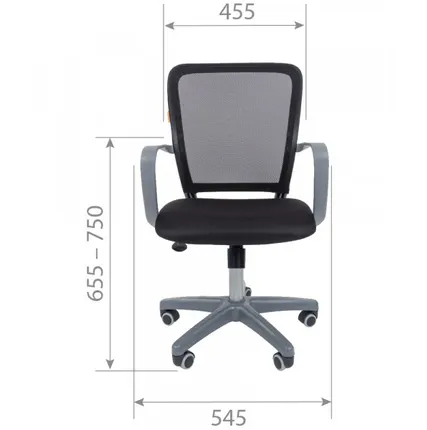 Фото №7 Кресло оператора CHAIRMAN-698-Grey