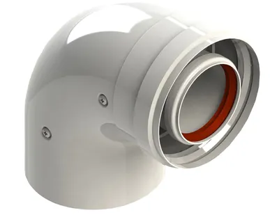 фото Колено коаксиальное (промежуточное) ARDERIA D60/100 - 90⁰