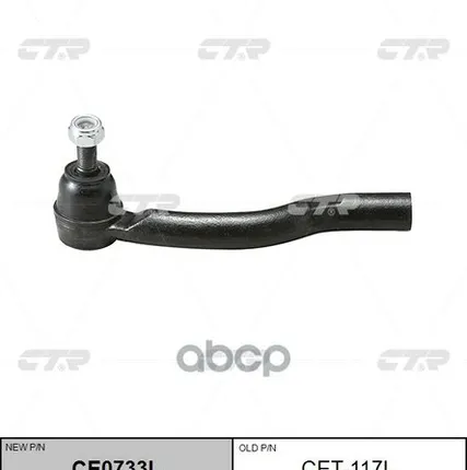 Фото №0 Наконечник Рулевой Тяги Левый Toyota Camry V (V30) (2001-2006) Toyota Highlander I (Xu20) (2000-2007 CTR арт. CET117L