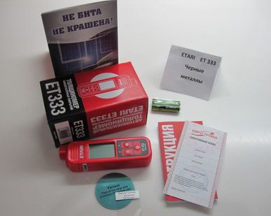 фото Толщиномер ETARI ET-333 (Чер. мет)