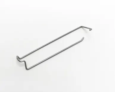 фото Крючок одинарный без ценникодержателя на экономпанель, D=5мм, L=250мм, цинк