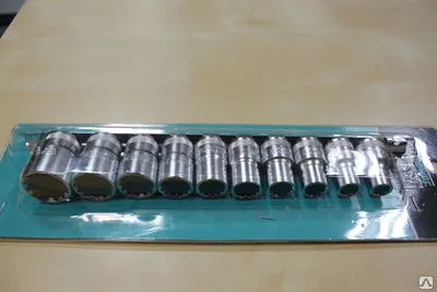 Фото №0 WHIRL POWER набор головок 1/2", 10-24мм, Cr-V, MultiLock, 10 предметов