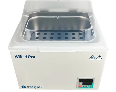 фото Водяная баня Stegler WB-4 Pro (15 л, Tкомн.+5...100 °С, 4 места)