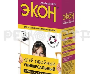 фото Клей обойный ЭКОН Универсальный, 450 г (1830002) (12) В,С ТЗХ