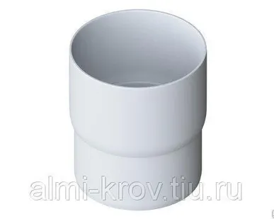 фото Муфта трубы соединительная Vinylon Белая
