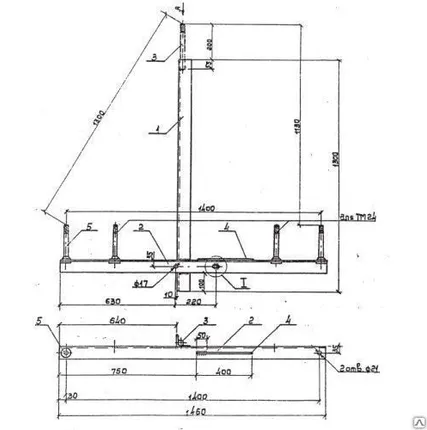 Фото №0 Траверса ТМ-1 для ЛЭП