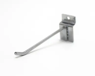 фото Крючок металлический на экономпанель 100мм, d.4мм, хром (без наконечника)