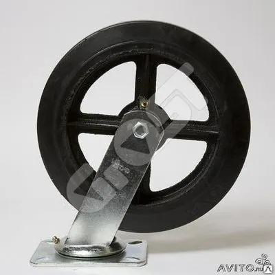Фото №0 Колесо большегрузное резина черная поворотное SCD 160
