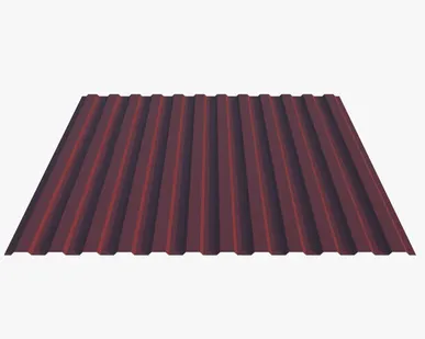 фото Профнастил Н10.40 Двухсторонний, 0.45 мм RAL 3005, Винно-красный