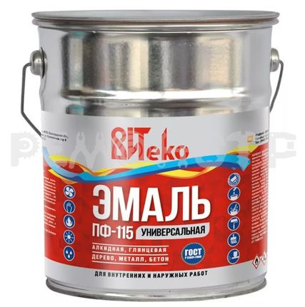 Фото №0 Эмаль ПФ-115  5кг синяя ВИТЕКО (3/126) П