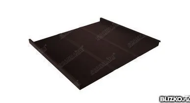 фото Двойной стоячий фальц/Profi Satin 0,5 мм с пленкой RAL 8017