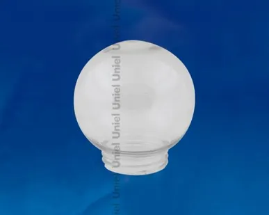 фото Шар UFP-R150A CLEAR Рассеиватель в форме шара для садово-парковых светильников. Диаметр - 150 мм. Тип соединения с крепежным элементом - резьбовой. Материал — САН-пластик. Цвет - прозрачный. Упаковка - 16 шт. в групповой картонной коробке.
