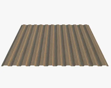 фото Профнастил Н10.40 покрытие 3D темный бук Россия, эконом, 0.4-0.45 мм