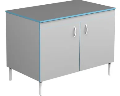 фото Стол закрытый для работы стоя СЛЗ НВК 1200 НЕРЖ (1200x700x850)