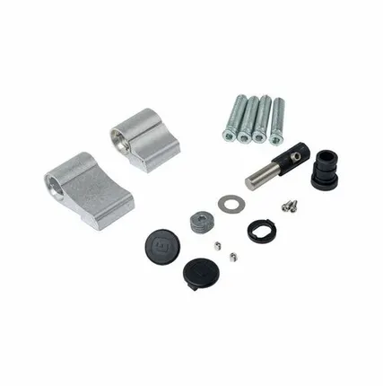 Фото №0 Петля двер. втулочн. ELEMENTIS, 2-х секционная, м/о 63, креп. на тепл. профиль, неокрашенная