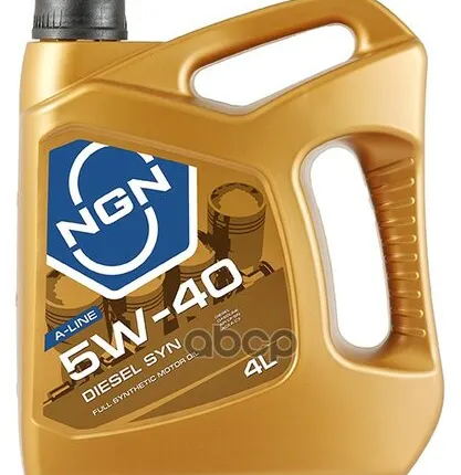 Фото №0 NGN 5W-40 Diesel Syn A-Line Cf/Sn 4Л (Синт. Мотор. Масло)