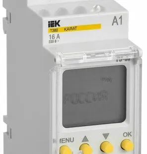 фото Таймер на DIN-рейку 16А 2300Вт недельный IP20 ТЭ80 эл...