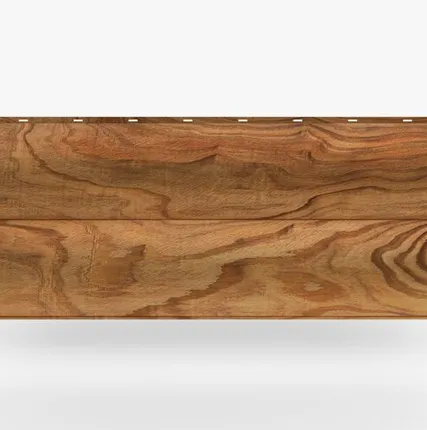 Фото №0 Сайдинг Металлический сайдинг «Бревно» покрытие 3D золотой тик Россия, эконом, 0.4-0.45 мм