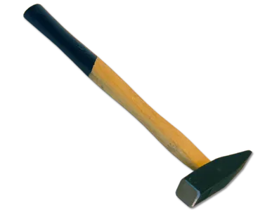 фото Молоток 400гр, немецкого типа, деревянная  ручка, квадратный боек SANTOOL