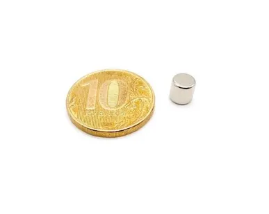 фото Неодимовый магнитный диск 6x6 мм (~1,22 кг)