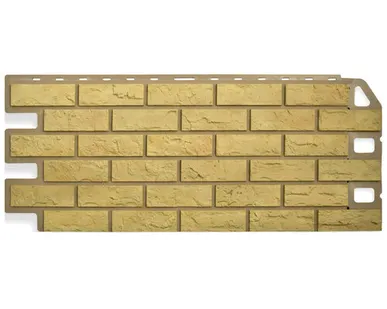 фото Фасадная панель (АП) "КИРПИЧ" Желтый 1140*480 мм (раб.размер 1100*450)