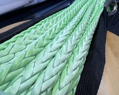 фото Трос готовый для лебедки синтетический 10мм*28 метров (зеленый)