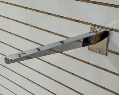 фото Кронштейн для полки на кросспанель L=250мм, хром