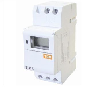 фото Таймер ТЭ15 цифровой 16А 230В TDM
