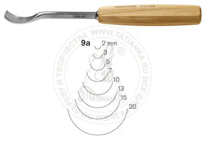 Фото №0 Стамеска клюкарза полукруглая Pfeil 9a/3