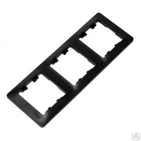 Фото №0 GLOSSA РАМКА 3-х вертикальная, АНТРАЦИТ