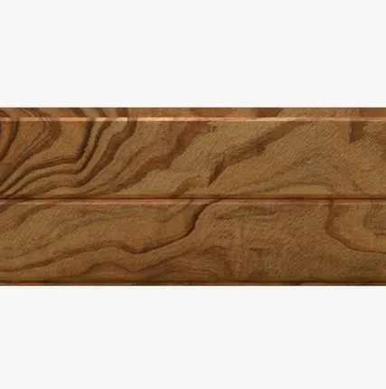 Фото №0 Сайдинг Фасадная панель «Софит» покрытие 3D золотой тик Россия, эконом, 0.4-0.45 мм